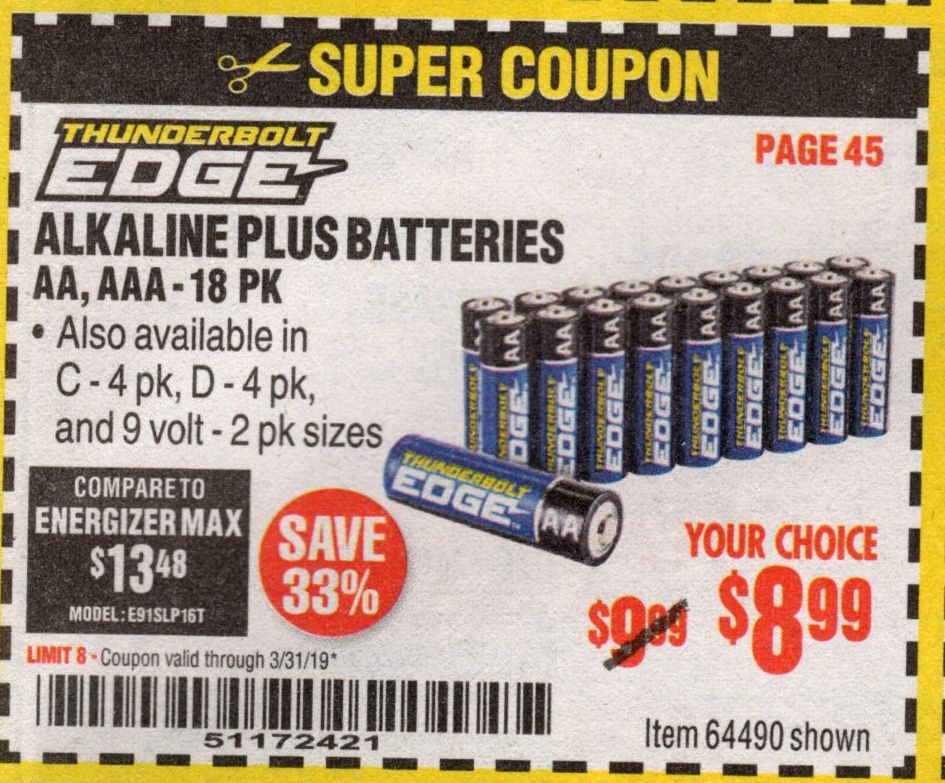 Featured image of post Harbor Freight Coupon Database Free Batteries Free tool bagbauer orders 50