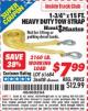 Harbor Freight ITC Coupon 1-3/4" x 15 FT. HEAVY DUTY TOW STRAP Lot No. 36608/61684 Expired: 9/30/15 - $7.99