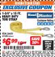 Harbor Freight ITC Coupon 1-3/4" x 15 FT. HEAVY DUTY TOW STRAP Lot No. 36608/61684 Expired: 3/31/18 - $6.99