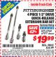 Harbor Freight ITC Coupon 4 PIECE 1/2" DRIVE QUICK-RELEASE EXTENSION BAR SET Lot No. 61968/67977 Expired: 5/31/15 - $19.99