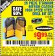 Harbor Freight Coupon 29 PIECE TITANIUM NITRIDE COATED HIGH SPEED STEEL DRILL BIT SET Lot No. 5889/61637/62281 Expired: 8/7/15 - $9.99