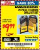 Harbor Freight Coupon 29 PIECE TITANIUM NITRIDE COATED HIGH SPEED STEEL DRILL BIT SET Lot No. 5889/61637/62281 Expired: 3/17/18 - $9.99