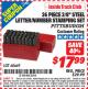 Harbor Freight ITC Coupon 36 PIECE 3/8" STEEL LETTER/NUMBER STAMPING SET Lot No. 60669 Expired: 5/31/15 - $17.99