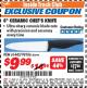 Harbor Freight ITC Coupon 6" CERAMIC CHEF'S KNIFE Lot No. 61443/98186 Expired: 12/31/17 - $9.99