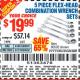 Harbor Freight Coupon 5 PIECE FLEX-HEAD COMBO WRENCH SETS Lot No. 60591/61657/60592/61710 Expired: 1/16/16 - $19.99