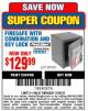 Harbor Freight Coupon FIRESAFE WITH COMBINATION AND KEY LOCK Lot No. 97570 Expired: 11/30/15 - $129.99