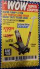 Harbor Freight Coupon RAPID PUMP 2 TON LOW PROFILE LONG REACH STEEL FLOOR JACK Lot No. 60678/62310/68050 Expired: 5/20/17 - $119.99