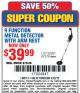 Harbor Freight Coupon 9 FUNCTION METAL DETECTOR WITH ARM REST Lot No. 62307/67378 Expired: 5/25/15 - $39.99