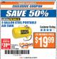 Harbor Freight ITC Coupon 5 GALLON PORTABLE STEEL AIR TANK Lot No. 65594/69716 Expired: 4/10/18 - $19.99