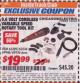 Harbor Freight ITC Coupon 9.6 VOLT CORDLESS VARIABLE SPEED ROTARY TOOL KIT Lot No. 69336/69946 Expired: 5/31/17 - $19.99