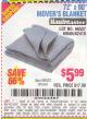 Harbor Freight Coupon 72" X 80" MOVING BLANKET Lot No. 66537/69505/62418 Expired: 6/8/15 - $5.99