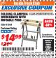 Harbor Freight ITC Coupon FOLDING CLAMPING WORKBENCH WITH MOVABLE PEGS Lot No. 47844 Expired: 3/31/18 - $14.99