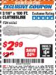Harbor Freight ITC Coupon 3/16" x 100 FT. CLOTHESLINE Lot No. 66565 Expired: 11/30/17 - $2.99