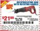 Harbor Freight Coupon RECIPROCATING SAW WITH ROTATING HANDLE Lot No. 65570/61884/62370 Expired: 10/1/15 - $21.99
