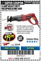 Harbor Freight Coupon RECIPROCATING SAW WITH ROTATING HANDLE Lot No. 65570/61884/62370 Expired: 8/31/17 - $19.99