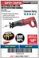 Harbor Freight Coupon RECIPROCATING SAW WITH ROTATING HANDLE Lot No. 65570/61884/62370 Expired: 11/30/17 - $19.99