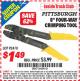 Harbor Freight ITC Coupon 8" FOUR-WAY CRIMPING TOOL Lot No. 92410 Expired: 6/30/15 - $1.49