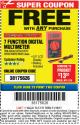 Harbor Freight FREE Coupon 7 FUNCTION DIGITAL MULTIMETER Lot No. 30756 Expired: 11/19/17 - FWP