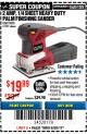 Harbor Freight Coupon HEAVY DUTY PALM FINISHING SANDER Lot No. 61541/95020 Expired: 8/20/17 - $19.99