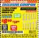Harbor Freight ITC Coupon 12 PIECE SAE AND METRIC STUBBY COMBINATION WRENCH SET Lot No. 61395/97383 Expired: 4/30/18 - $8.99