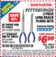 Harbor Freight ITC Coupon 2 PIECE LONG REACH PLIERS SETS Lot No. 33202/61587/33203/61588 Expired: 7/31/15 - $6.99