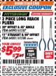 Harbor Freight ITC Coupon 2 PIECE LONG REACH PLIERS SETS Lot No. 33202/61587/33203/61588 Expired: 4/30/18 - $5.99