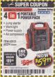 Harbor Freight Coupon 4-IN-1 JUMP STARTER WITH AIR COMPRESSOR Lot No. 60666/69401/62374/62453 Expired: 4/30/18 - $59.99