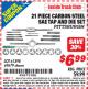 Harbor Freight ITC Coupon 21 PIECE CARBON STEEL SAE TAP AND DIE SET Lot No. 61398/69679 Expired: 7/31/15 - $6.99