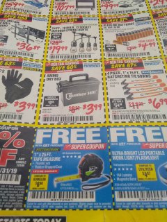Harbor Freight FREE Coupon 1" X 25 FT. TAPE MEASURE Lot No. 69080/69030/69031 Expired: 4/30/19 - FWP
