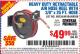 Harbor Freight Coupon HEAVY DUTY RETRACTABLE AIR HOSE REEL WITH 3/8" x 25 FT. HOSE Lot No. 69234/46104/69266 Expired: 6/23/15 - $49.99