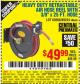 Harbor Freight Coupon HEAVY DUTY RETRACTABLE AIR HOSE REEL WITH 3/8" x 25 FT. HOSE Lot No. 69234/46104/69266 Expired: 8/25/15 - $49.99