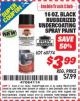 Harbor Freight ITC Coupon 16 OZ. BLACK RUBBERIZED UNDERCOATING SPRAY PAINT Lot No. 60774 Expired: 9/30/15 - $3.99