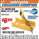 Harbor Freight ITC Coupon 12" MITER BOX WITH 13-1/2" SAW Lot No. 66562 Expired: 10/31/17 - $6.99