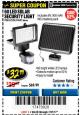 Harbor Freight Coupon 60 LED SOLAR SECURITY LIGHT Lot No. 60524/62534/56213/69643/93661 Expired: 7/31/17 - $32.99