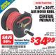 Harbor Freight ITC Coupon 3/8" X 50 FT. AIR HOSE REEL Lot No. 40131/69232 Expired: 11/30/15 - $34.99