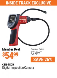Harbor Freight ITC Coupon 2.4" COLOR LCD DIGITAL INSPECTION CAMERA Lot No. 61839/62359/67979 Expired: 7/29/21 - $54.99