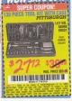Harbor Freight Coupon 130 PIECE TOOL KIT WITH CASE Lot No. 64263/68998/63091/63248/64080 Expired: 7/8/15 - $27.72