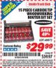 Harbor Freight ITC Coupon 15 PIECE CARBIDE TIP WOODWORKING ROUTER BIT SET Lot No. 68872 Expired: 11/30/15 - $29.99