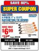 Harbor Freight Coupon 400 LB. CAPACITY 1 IN. X 15 FT. RATCHETING TIE DOWNS 4 PC Lot No. 61524 Expired: 7/31/17 - $6.99