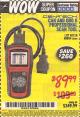 Harbor Freight Coupon CAN AND OBD II PROFESIONAL SCAN TOOL Lot No. 98614/60694/62120 Expired: 2/11/16 - $89.99