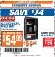Harbor Freight ITC Coupon 0.53 CUBIC FT. DIGITAL WALL SAFE Lot No. 62983/97081 Expired: 12/26/17 - $54.99