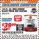 Harbor Freight ITC Coupon 124 OZ. IRON ARMOR BLACK TRUCK BED COATING Lot No. 60778 Expired: 12/31/17 - $39.99