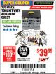 Harbor Freight Coupon 105 PIECE TOOL KIT WITH 4-DRAWER CHEST Lot No. 4030/69323/69380/61591 Expired: 4/9/18 - $39.99