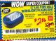 Harbor Freight Coupon LED PORTABLE WORKLIGHT/FLASHLIGHT Lot No. 63878/63991/64005/69567/60566/63601/67227 Expired: 7/8/15 - $2.86