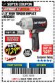Harbor Freight Coupon EARTHQUAKE XT 1/2" COMPOSITE XTREME TORQUE AIR IMPACT WRENCH Lot No. 62891 Expired: 8/31/17 - $129.99