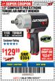 Harbor Freight Coupon EARTHQUAKE XT 1/2" COMPOSITE XTREME TORQUE AIR IMPACT WRENCH Lot No. 62891 Expired: 10/15/17 - $129.99