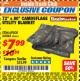Harbor Freight ITC Coupon 72" x 80" CAMOUFLAGE UTILITY BLANKET Lot No. 69508, 66044 Expired: 10/31/17 - $7.99