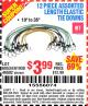 Harbor Freight Coupon 12 PIECE ASSORTED LENGTH ELASTIC TIE DOWNS Lot No. 60534/46682/61938 Expired: 7/4/15 - $3.99