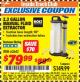 Harbor Freight ITC Coupon 2.3 GAL. MANUAL FLUID EXTRACTOR Lot No. 62643 Expired: 7/31/17 - $79.99