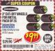 Harbor Freight Coupon 3" CUT-OFF WHEELS FOR METAL PACK OF 25 Lot No. 93178/61150/61355 Expired: 5/31/17 - $9.99